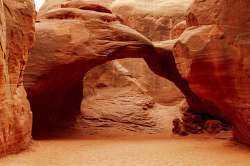 sand dune arch in arches national park