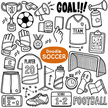 Soccer Doodle Illustration