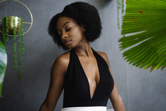 Elegant young woman, peaceful, powerful, subtle 