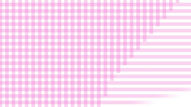 シンプルギンガムチェック編み込み背景【ピンク】