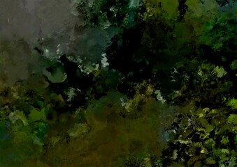 緑色の幻想的なキラキラ水彩テクスチャ背景
