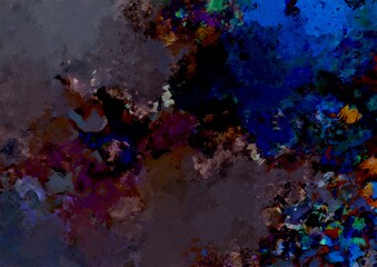 暗闇に光る紫と青の幻想的なテクスチャ背景