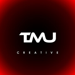 TMU Letter Initial Logo Design Template Vector Illustration