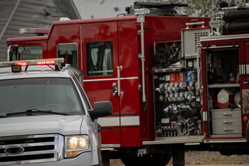 Concept Fire Engine and Police Vehicle