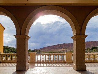 Obraz premium Hallway of the Lake Las Vegas