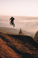 Fototapeta na wymiar mountain bike rider