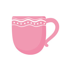 pink cup of coffee