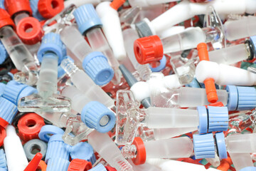 laboratory equipment glassware for background