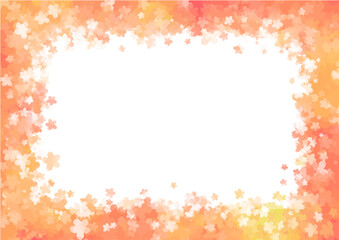 金木犀のイメージ飾り枠