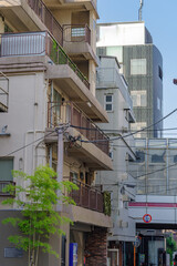六本木のミッドタウン近くの住宅街の風景