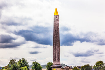 Fototapeta na wymiar Ancient Egyptian Obelisk Place de la Concorde Paris France