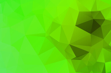Naklejka na ściany i meble dark green geometric pattern triangles polygonal design for web and background, application