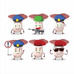 A dedicated Police officer of rassula mascot design style