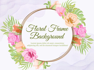 wedding banner background floral design
