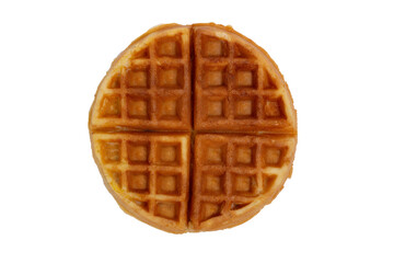 Waffles isolated on a white background