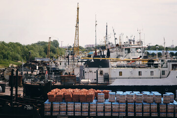 boats in the harbor