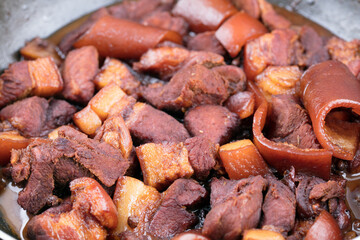 Cooked braised pork delicacies