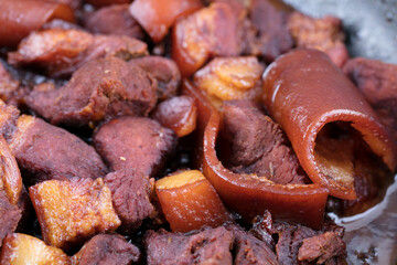 Cooked braised pork delicacies