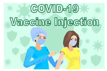 Covid 19 vaccine i njection