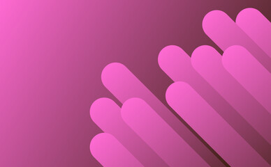 Abstract pink gradient background, pink curve line shape, background design for business.