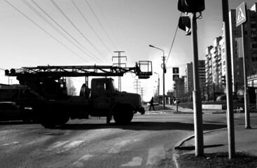 silhouette of a car
