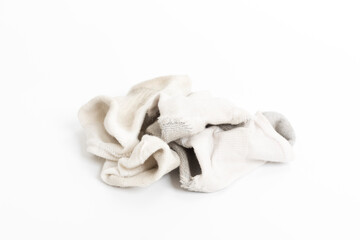 Fototapeta na wymiar Dirty socks isolated on a white background.