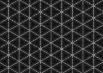 Dark grey geometric pattern with stark contrast details.