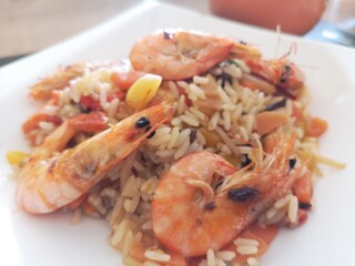 shrimps with lemon