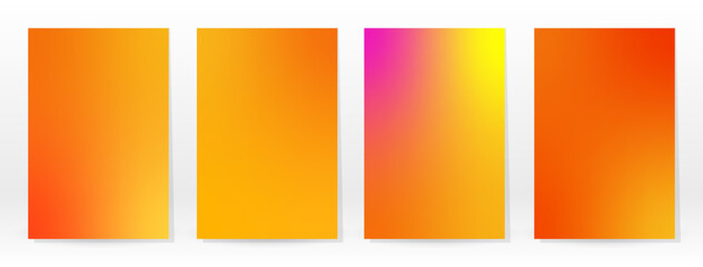 Fototapeta premium Minimal Poster. Pastel Soft. Rainbow Gradient Set.
