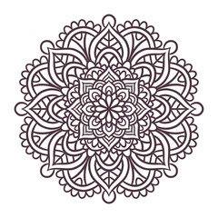 Ethnic Mandala Round Ornament Pattern