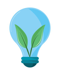 light bulb with plant