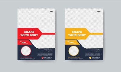 A4 Gym Flyer Layouts flyer template fitness flyer