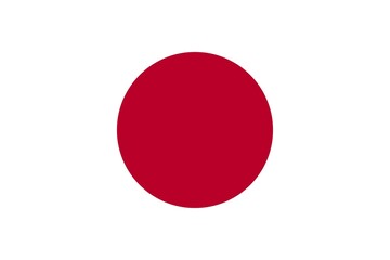japan national flag vector image
