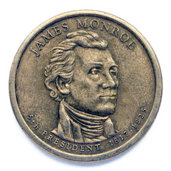 portrait of James Monroe, 5th president of USA
