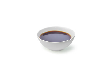 Soy sauce isolated on white