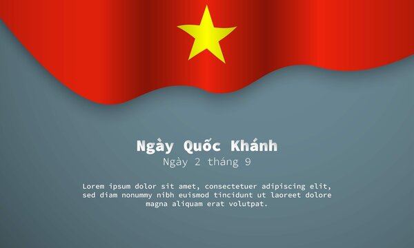 Vietnam National Day Background Design Template.