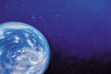earth and moon