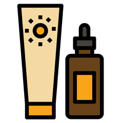 Sunscreen line icon
