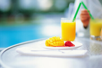 glass of orange juice
