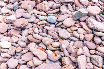 Colorful River Rock Background