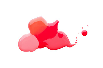 Nail polishes blot on white background