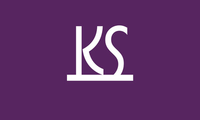Alphabet letters Initials Monogram logo KS, SK, K and S