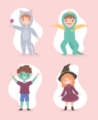 childrens with costumes