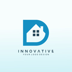 a Logo for a Real Estate investment company letter d