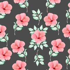 Elegant seamless floral pattern