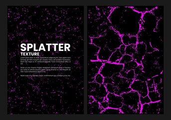 splatter and cracked texture for background with space for text