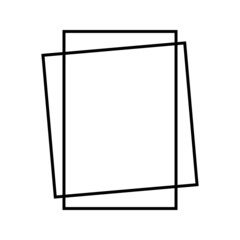 Frame vector icons set. Double Frame illustration sign collection. cadre symbol or logo.