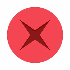 Wrong marks, Cross marks, Rejected, Disapproved, No, False, Not Ok, Wrong Choices, Task Completion, Voting. - vector mark symbols in red. Isolated icon.