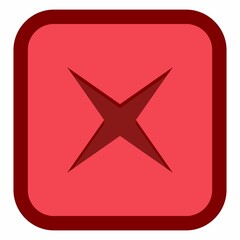 Wrong marks, Cross marks, Rejected, Disapproved, No, False, Not Ok, Wrong Choices, Task Completion, Voting. - vector mark symbols in red. Isolated icon.
