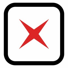 Obraz premium Wrong marks, Cross marks, Rejected, Disapproved, No, False, Not Ok, Wrong Choices, Task Completion, Voting. - vector mark symbols in red. Isolated icon.